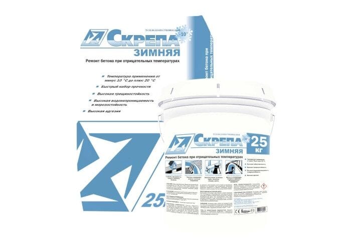 Смесь ремонтная Скрепа Зимняя 25 кг