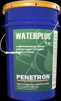 Пенетрон Ватерплаг, ведро 5/25 кг («Waterplug»), для быстрой остановки течей — миниатюра 2